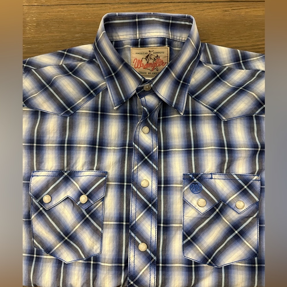 Wrangler Long‎ Sleeve Pearl Snap Size S Gently Worn